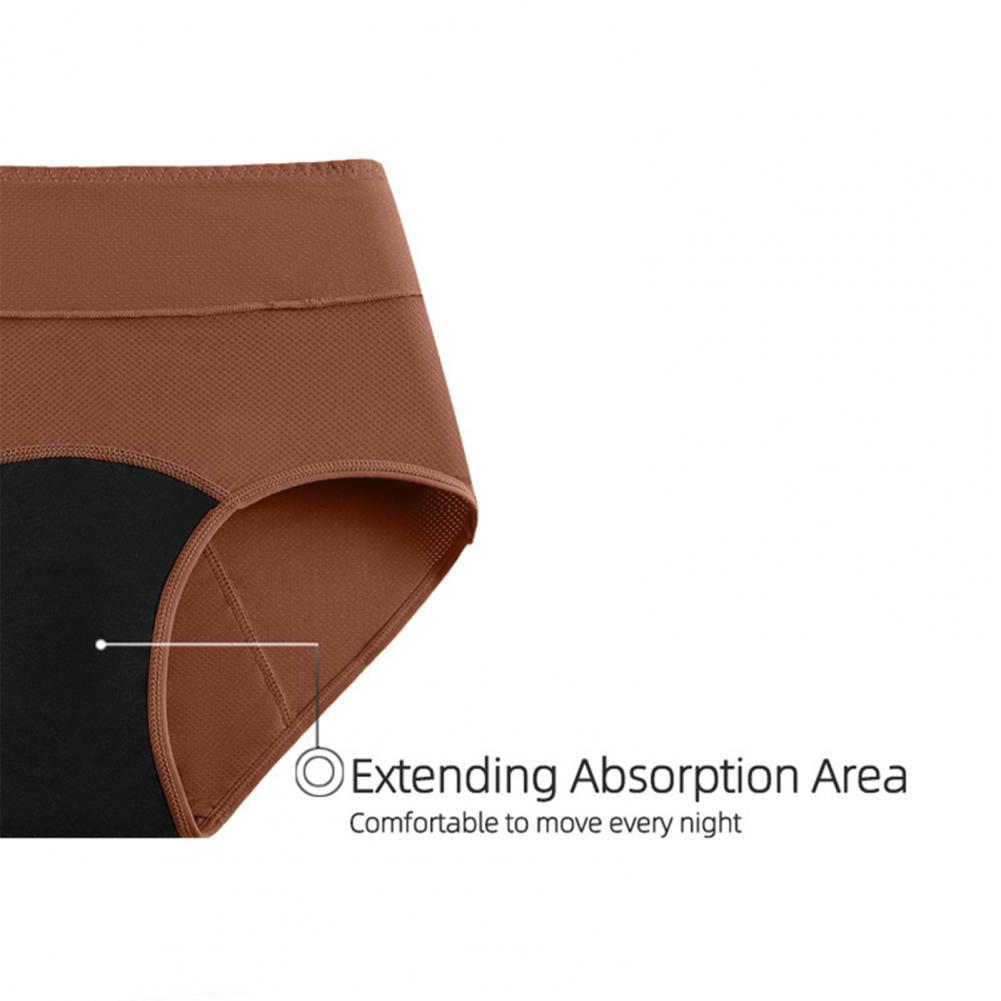 Period Panty Absorbent - Weiche Stoff-Menstruationsunterwäsche, saugfähige Periodenunterwäsche für Frauen,