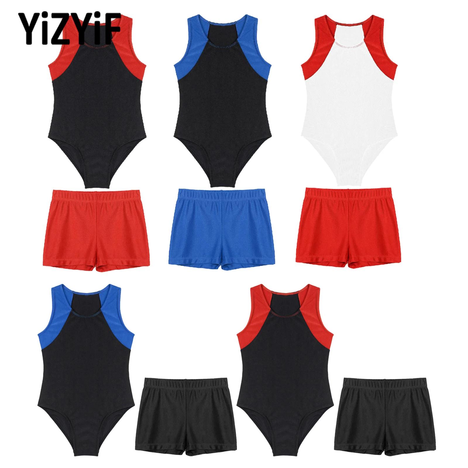 Boyshort Underwear - Ärmelloses Gymnastik-Yoga-Workout, Wettbewerb, modische Kostüme, Outfits